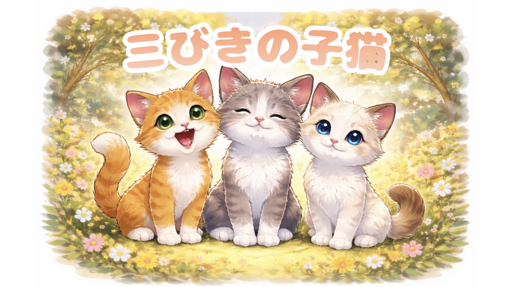 三びきの子猫| 3つの幸せのカタチとは？