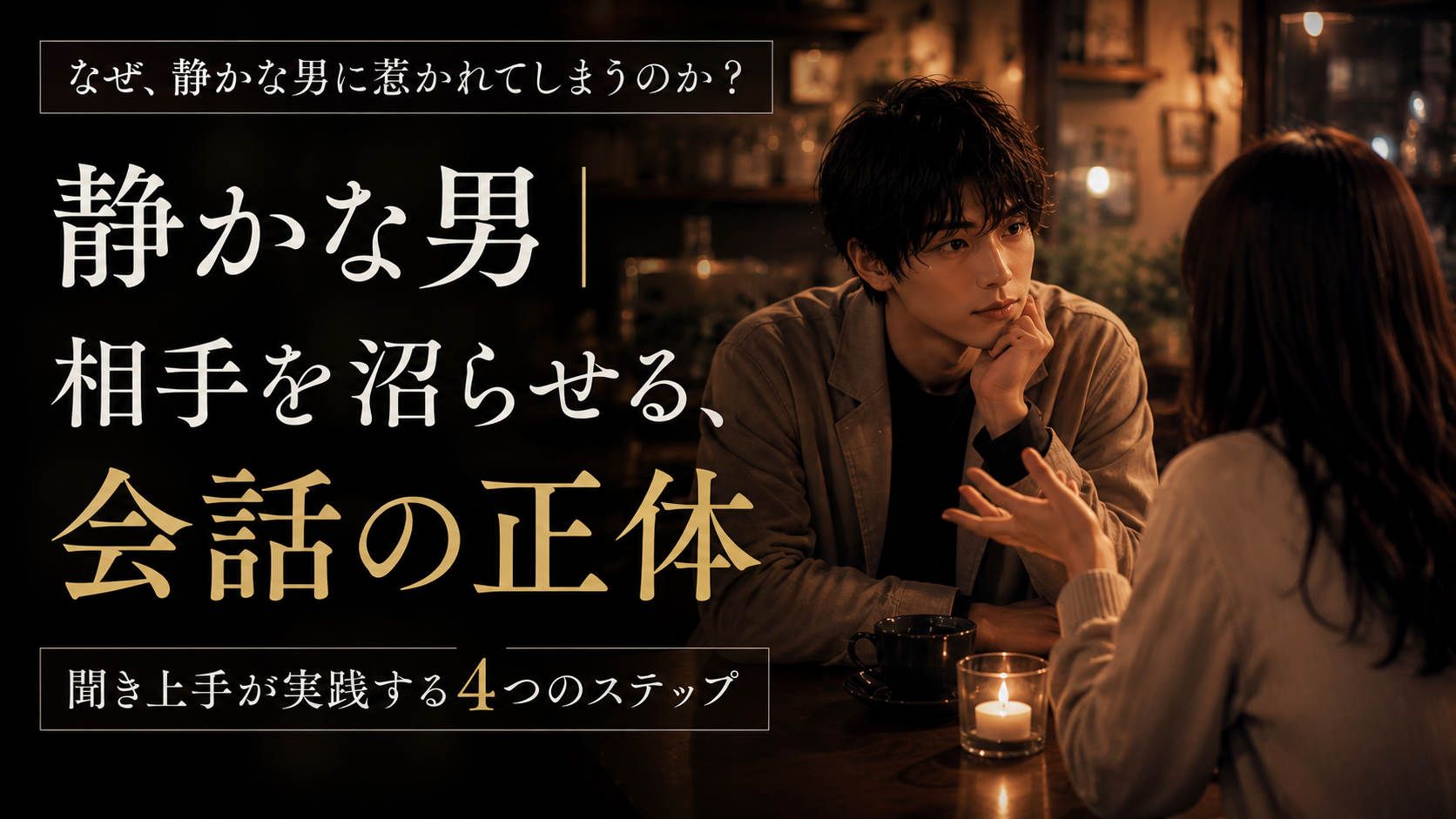 静かな男|相手を沼らせる、会話の正体